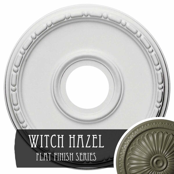 Ekena Millwork Medea Ceiling Medallion (Fits Canopies up to 5 3/8"), 16 1/2"OD x 3 7/8"ID x 1 1/2"P, Witch Hazel CM16MEWHF - main